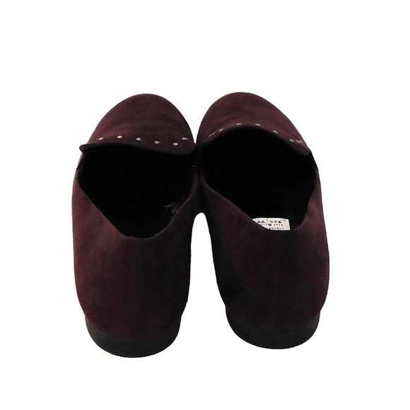 Brash Dilly Loafer Flat Shoes Black Violet Studs Womens Size 8.5 New with Box - Picture 7 of 10